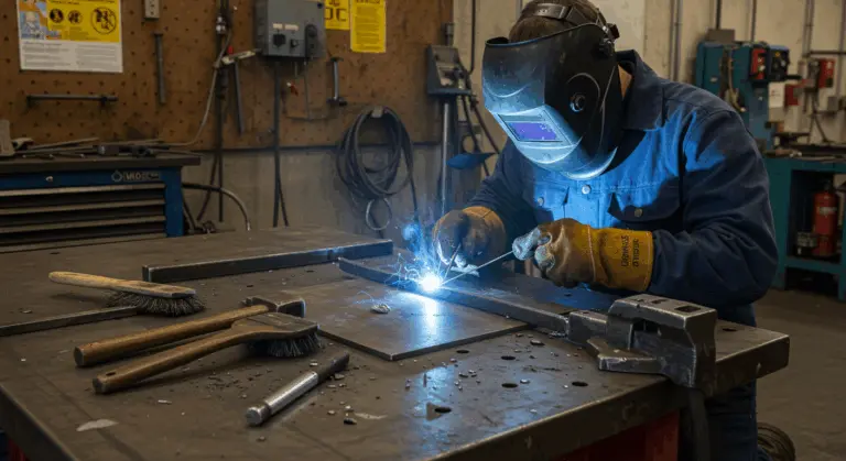What is a Good Step to Take After Completing Each Weld?